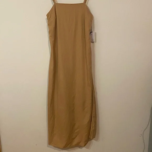 midi a line dress long sleeve Brown Long Sleeve A-Line Penni Midi Dress main image 0